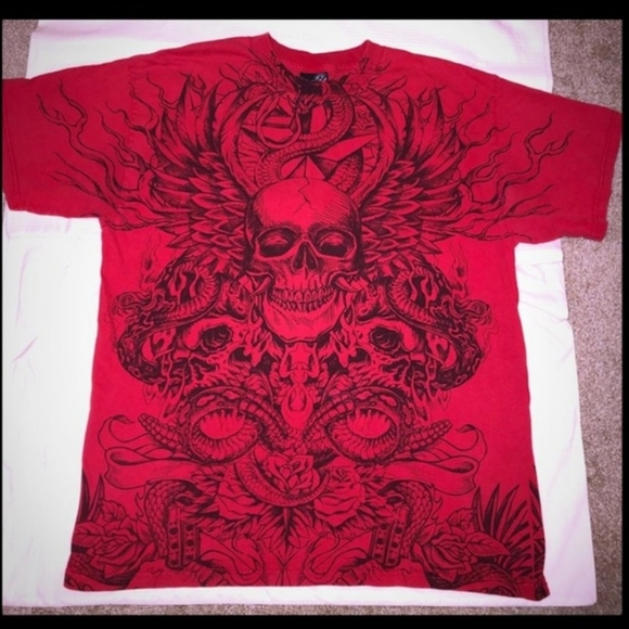 Hybrid & company Other - Hybrid Tees Double Sided Skull Graphic T-Shirt!